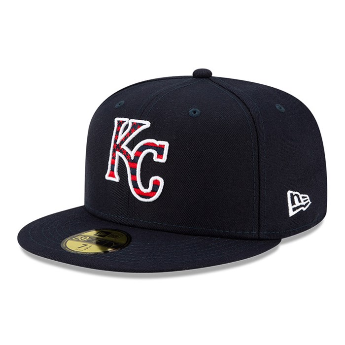 Kansas City Royals MLB 4th July 59FIFTY Lippis Laivastonsininen - New Era Lippikset Halpa hinta FI-125679
